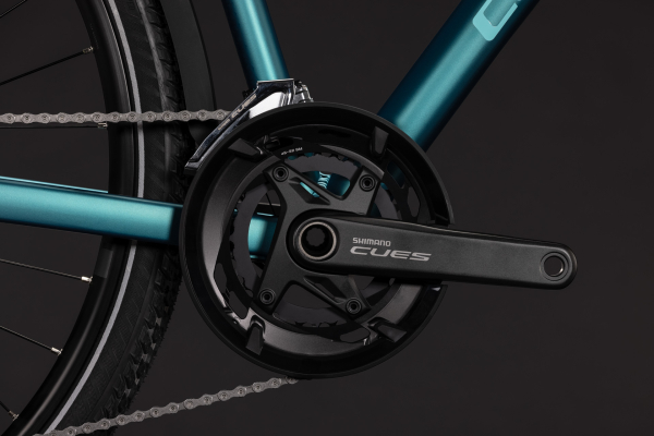 Cube Kathmandu EXC metallicpetrol´n´sea 28" 2027 Onroad Trekking Trapeze Kerékpár - sötétkék