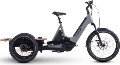 Cube Trike Flatbed Hybrid 750 Elektromos Cargo Teherszállító Kerékpár - swampgrey´n´reflex - szürke