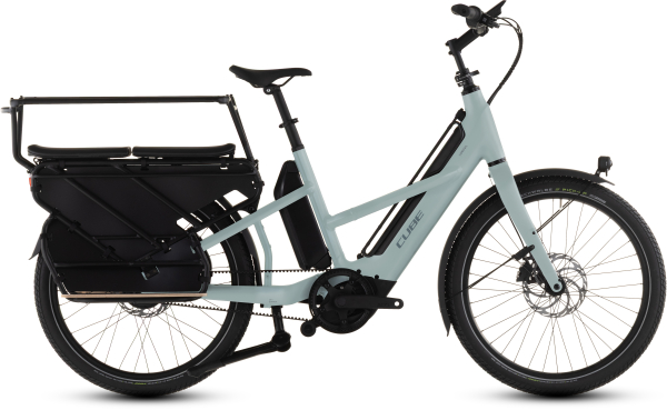Cube Longtail Hybrid Comfort Family 800 Elektromos Cargo Teherszállító Kerékpár - haze´n´reflex - barna