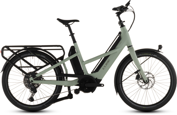 Cube Longtail Hybrid 800 Elektromos Cargo Teherszállító Kerékpár - pea´n´reflex - zöld