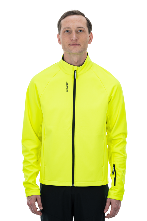 Cube ATX CMPT Softshell Safety Kerékpáros Széldzseki - sárga