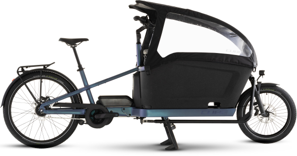 Cube Cargo Hybrid Comfort Pro Family 800 smaragdgrey´n´reflex 26"/20" 2027 Elektromos Light Hardtail MTB Kerékpár - kék