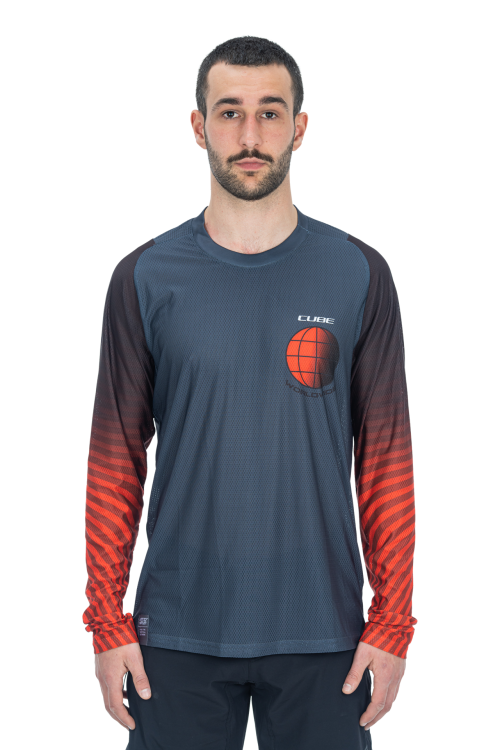 Cube Vertex Hosszúujjú Kerékpáros Mez - szürke