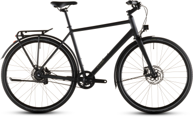 Cube Nulane Comfort EXC FE Fittness Kerékpár - grey´n´chrome - fekete