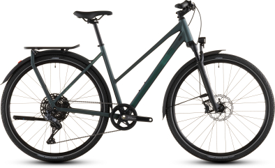 Cube Kathmandu SLT Trapeze Onroad Trekking Kerékpár - duskwood´n´goblin - zöld