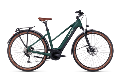 Cube Touring Hybrid ONE 625 Női Elektromos Trekking Kerékpár - zöld