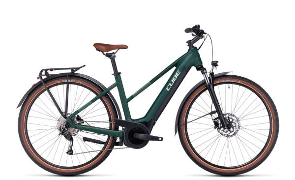 Cube Touring Hybrid ONE 625 Női Elektromos Trekking Kerékpár - zöld