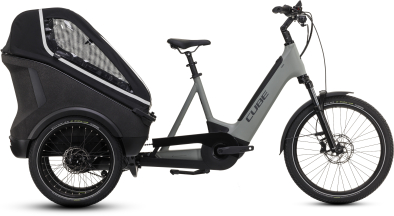 Cube Trike Family Hybrid 750 Elektromos Cargo Teherszállító Kerékpár - swampgrey´n´reflex - szürke