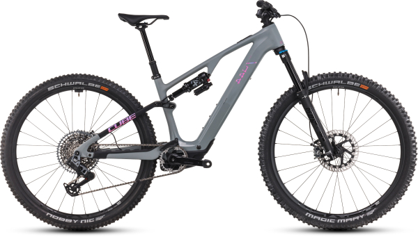 Cube AMS Hybrid ONE44 C:68X Carbon TM 400X 29" 400 Wh Könnyű Elektromos Fully MTB Kerékpár - swampgrey´n´purplereflex - szürke