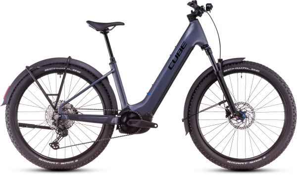 Cube Reaction Hybrid Pro Allroad 800 Wh 27,5" Easy Entry Női Elektromos MTB Kerékpár - metallicgrey´n´black - szürke