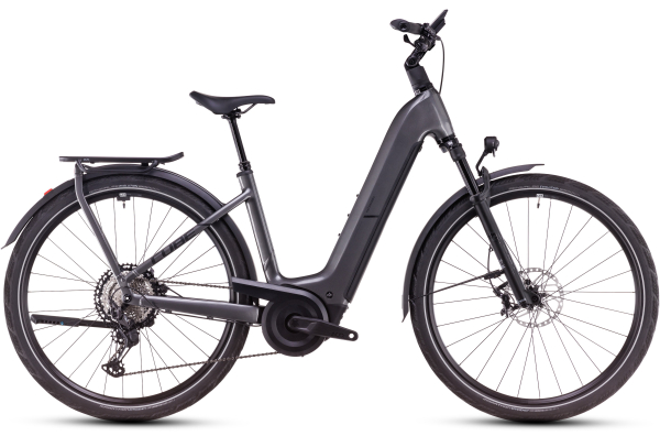 Cube Kathmandu Hybrid SLX 800 Wh 28" Easy Entry Női Elektromos Trekking Kerékpár - graphite´n´black - szürke