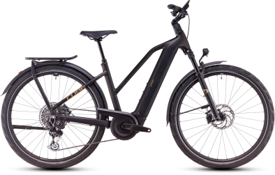 Cube Kathmandu Hybrid SLT 800 Wh 28 Női Elektromos Trekking Kerékpár - golddust´n´black - fekete