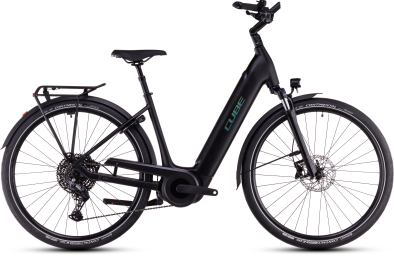 Cube Supreme Hybrid Pro 625 Easy Entry Elektromos Onroad Trekking Kerékpár - black´n´spectral - fekete