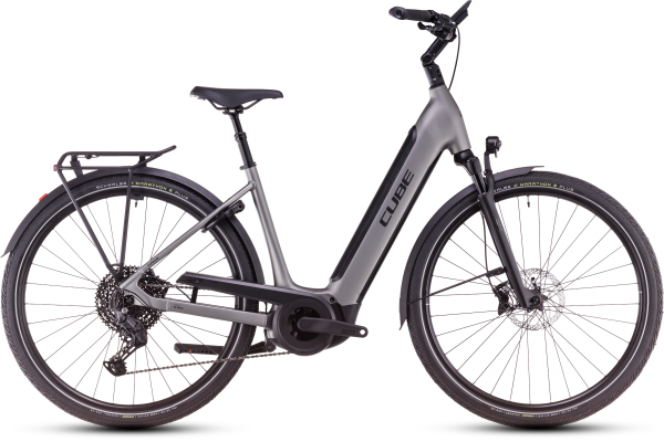 Cube Supreme Hybrid SLX 625 Easy Entry Elektromos Onroad Trekking Kerékpár - grey´n´lunar - szürke