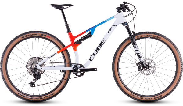 Cube AMS ZERO99 C:68X Race 29" Carbon Fully MTB Kerékpár - teamline - fehér