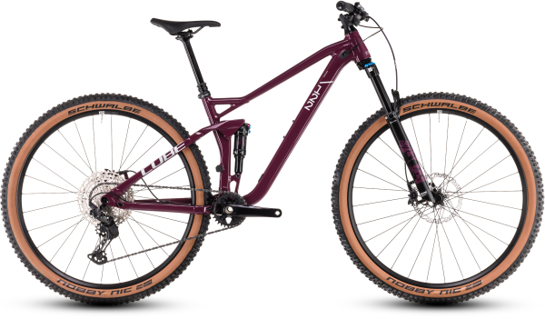 Cube Stereo ONE22 Race 27,5" Fully MTB Kerékpár - wine´n´grey - lila