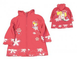 Velostar Lány Kerékpáros Esőkabát - pink