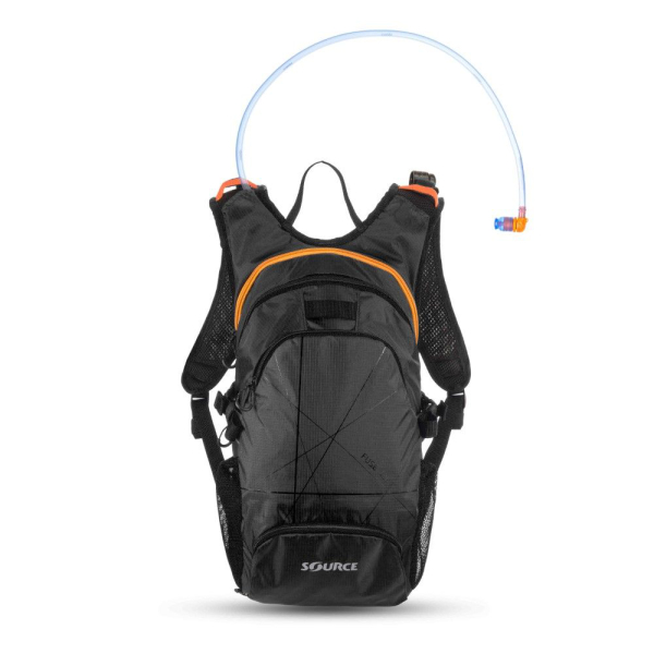 Source Fuse Kerékpáros Hátizsák Italtartóval - fekete - narancssárga