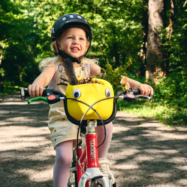 Woom Pop Gyerek Levehető Kerékpár Első Kosár - rózsaszín